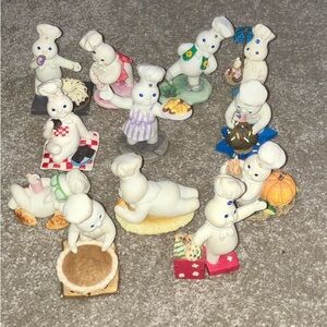Vintage Pillsbury Dough Boy Figurines January through December.